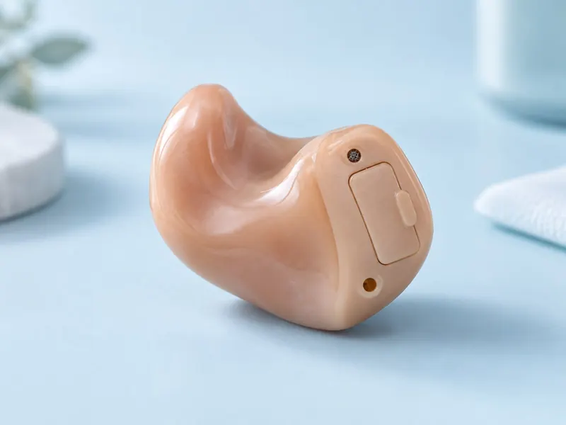 Appareil intra-auriculaire sur mesure, couleur chair